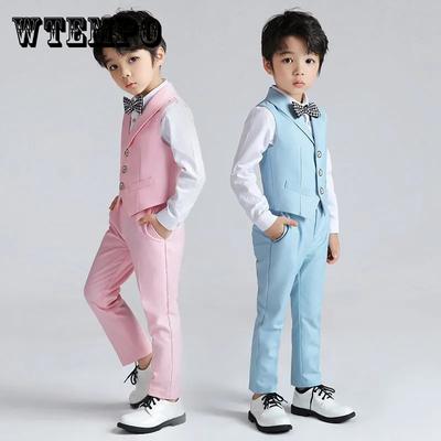 Traje de niño con chaleco, traje de niño, traje de actuación de piano para niño