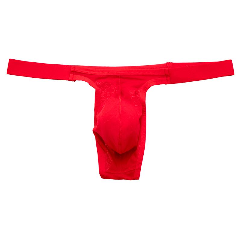 1Pc Men T-back G-string Panties Underwear Sexy Nylon Briefs Low-rise Pouch Bikinis Thongs