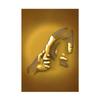 Gold and Silver Figure Statue Canvas Painting Poster Prints Romantic Lovers Pictures Modern Wall Art Home Decor