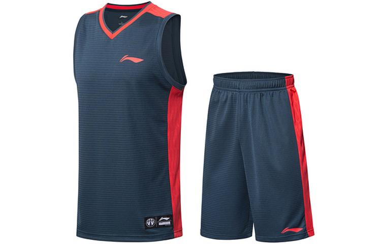 Li Ning Casual Sportswear Men s Gray Blue AATN061-2 L