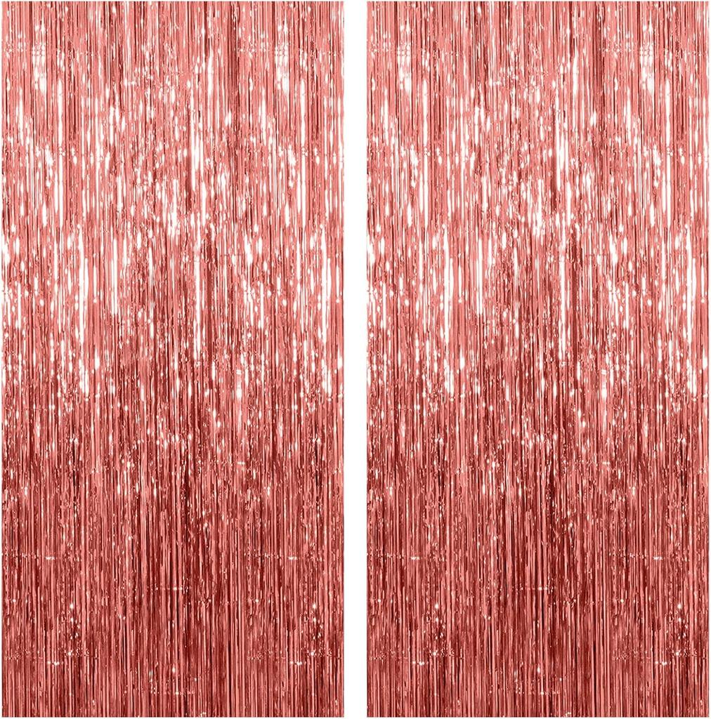 Foil Fringe Curtain Backdrop Photo Streamers Props for Birthday Wedding  Baby Shower Bachelorette Christmas  Party Decorations