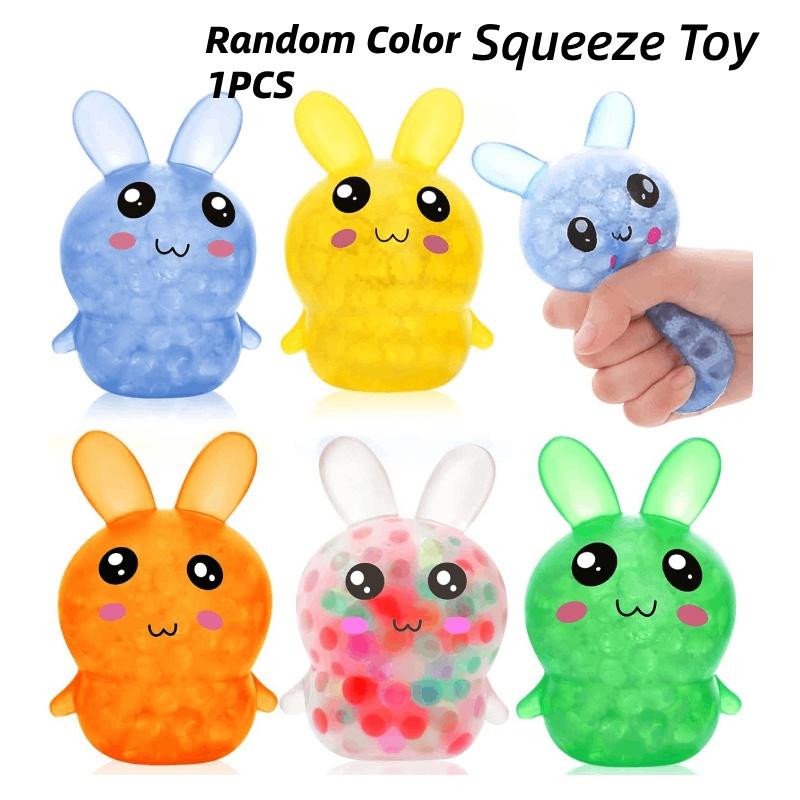 Easter Random 1pcs Rabbit Bunny Squeeze Toy Stress Relief Decompression Rebound