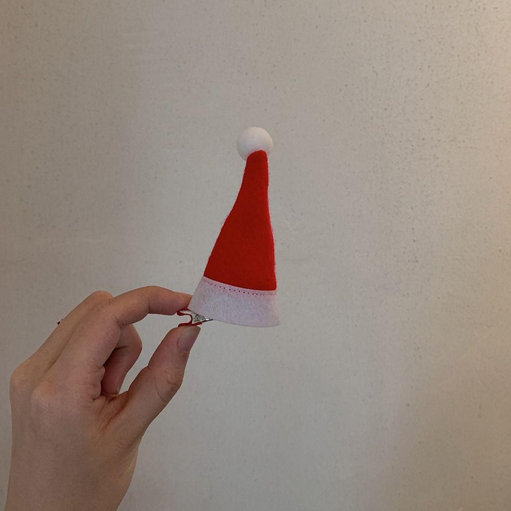 Merry Christmas Decor Red Christmas Hat Hairpin Christmas Headband Christmas Costume Dress Up