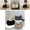 Trendy Urban Simple Large Tote Bag For Women Spacious Nylon Bucket Bag In Black White Grey Khaki