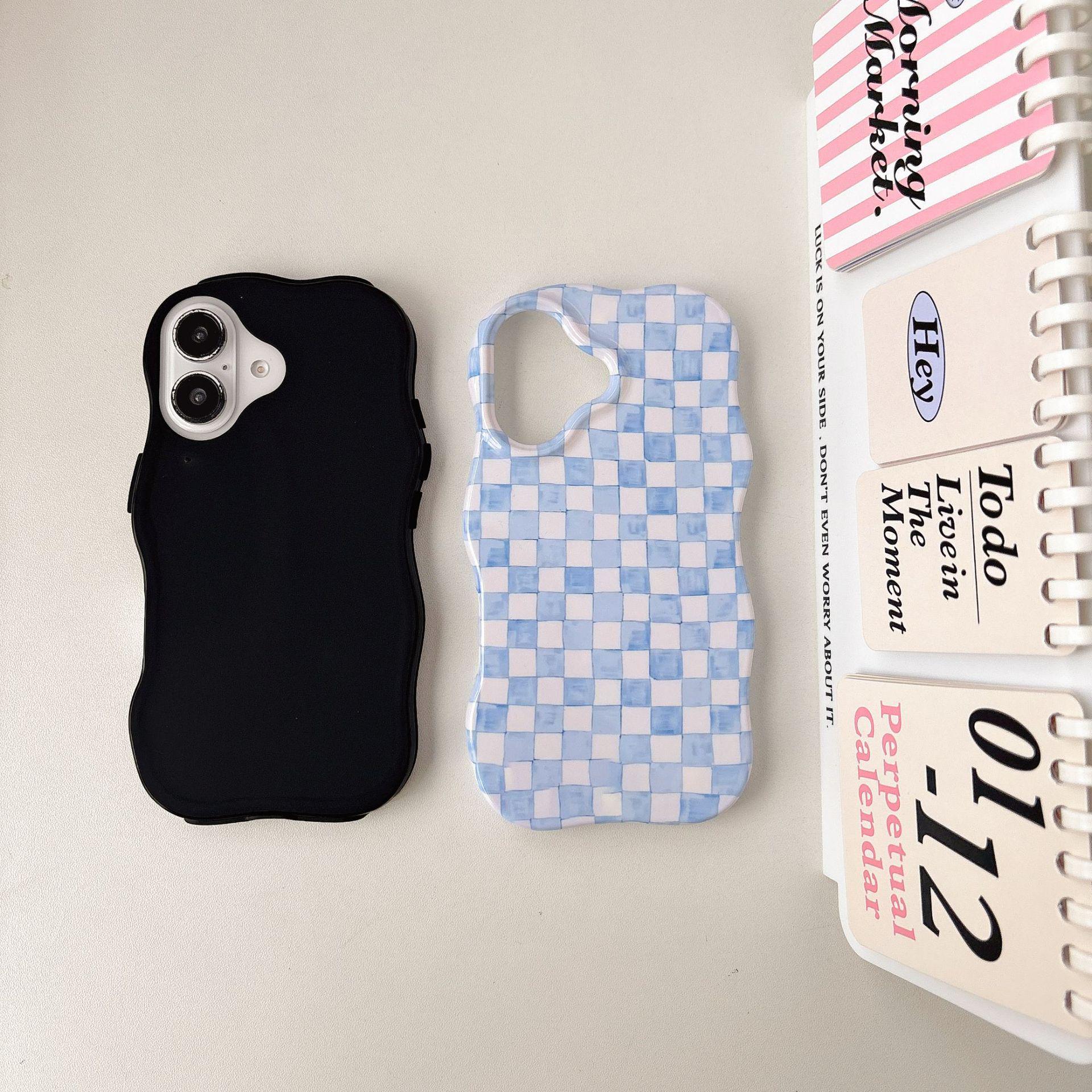 

Summer Fresh Checkered Phone Case for iPhone 16 Pro Max/Apple 17/15/14 14