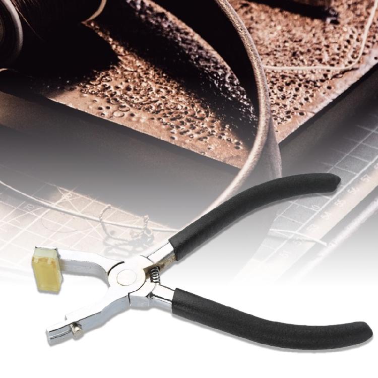 Leather Hole Punching Pliers with 1/2/4 Prong Drilling Head for Crafting Pet Collar Watch Band Harnesses Leather Craft