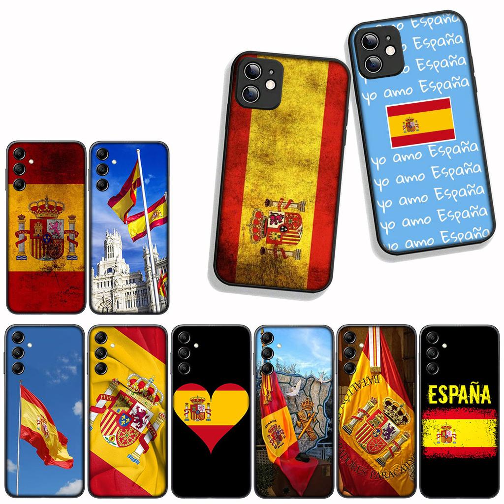 Cover for Samsung Galaxy A55 A56 A25 A36 A54 S8 S9 S21 S20 FE A53 A13 A12 A14 A33 A70 A71 A51 A21S Case Spain Flag Yellow Red