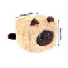 PP Cotton Cat Plush Doll Toy Square Cat Shape Stuffed Cat Toy Siamese Plush Doll  Home Decoration