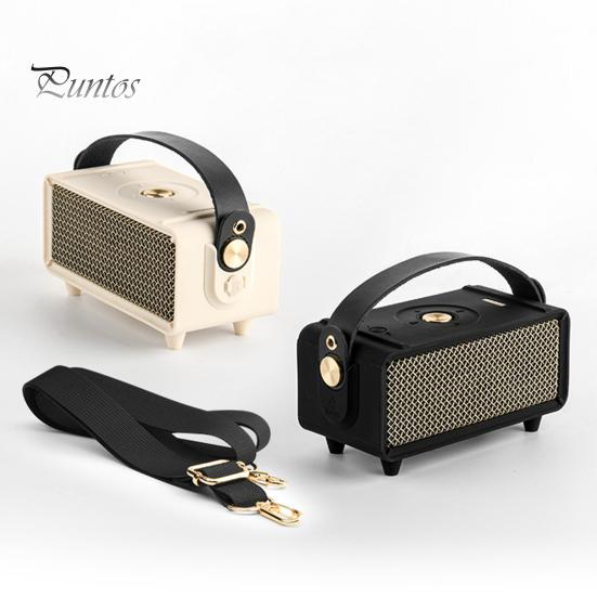 Husă de protecție din silicon cu curea de mâner din piele artificială și curea de umăr pentru difuzor BT portabil Marshall Emberton II audio anti-zgârieturi