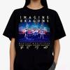 Rockowy zespół Imagine Dragons Vintage Koszulka Męska i Damska Letnia Bawełniana Odzież Codzienna Moda Krótki Rękaw Streetwear