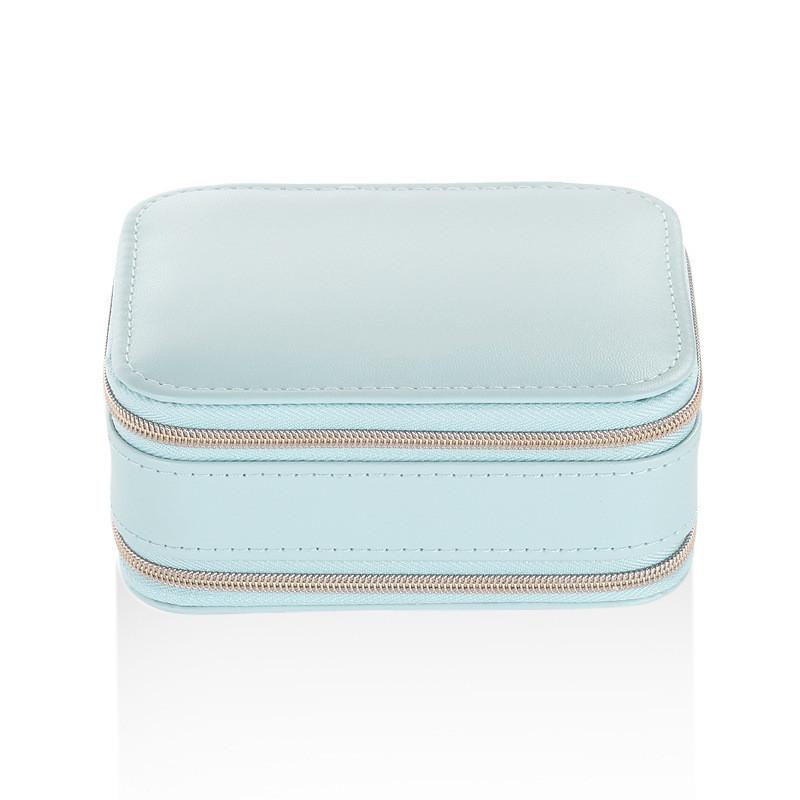 Style Leather Jewelry Box With Divider And Portable Design For Travel