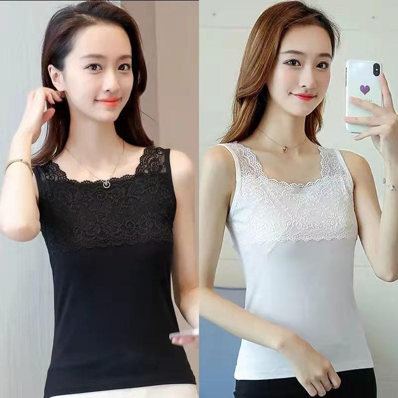Suspender Vest Women's Lace Fat Mm Large Size Short Bottoming Sexy Small Bottoming Shirt