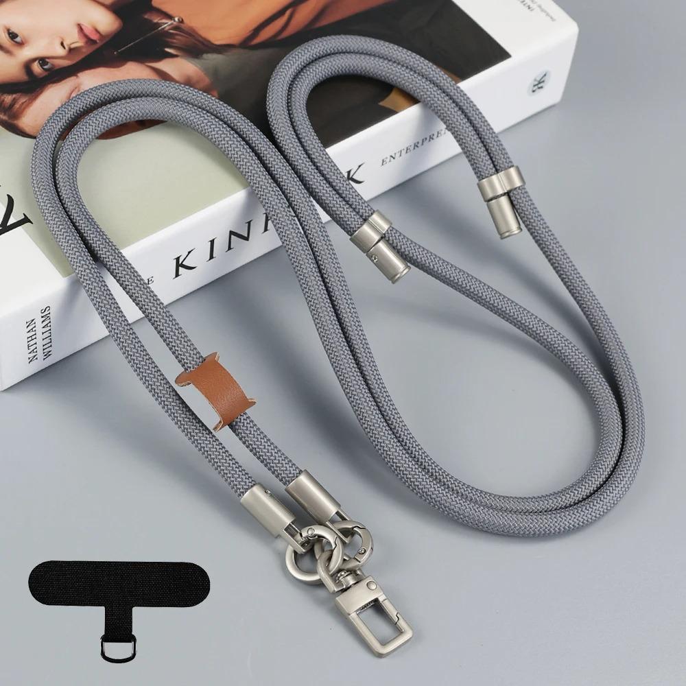 

2025 Новый Длинный Универсальный Регулируемый Шнурок для Мобильного Телефона Наплечный Шейный Ремешок Прочный Подвесной Защита от Потери Веревка для Телефона для iPhone Xiaomi Other серый