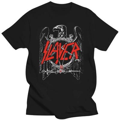 2023 Slayer Unisex'S Black Eagle Tričko Unisex Dámské Středně černé tričko TEE 2Xl 3Xl 4Xl 5Xl Tričko ze 100% bavlny
