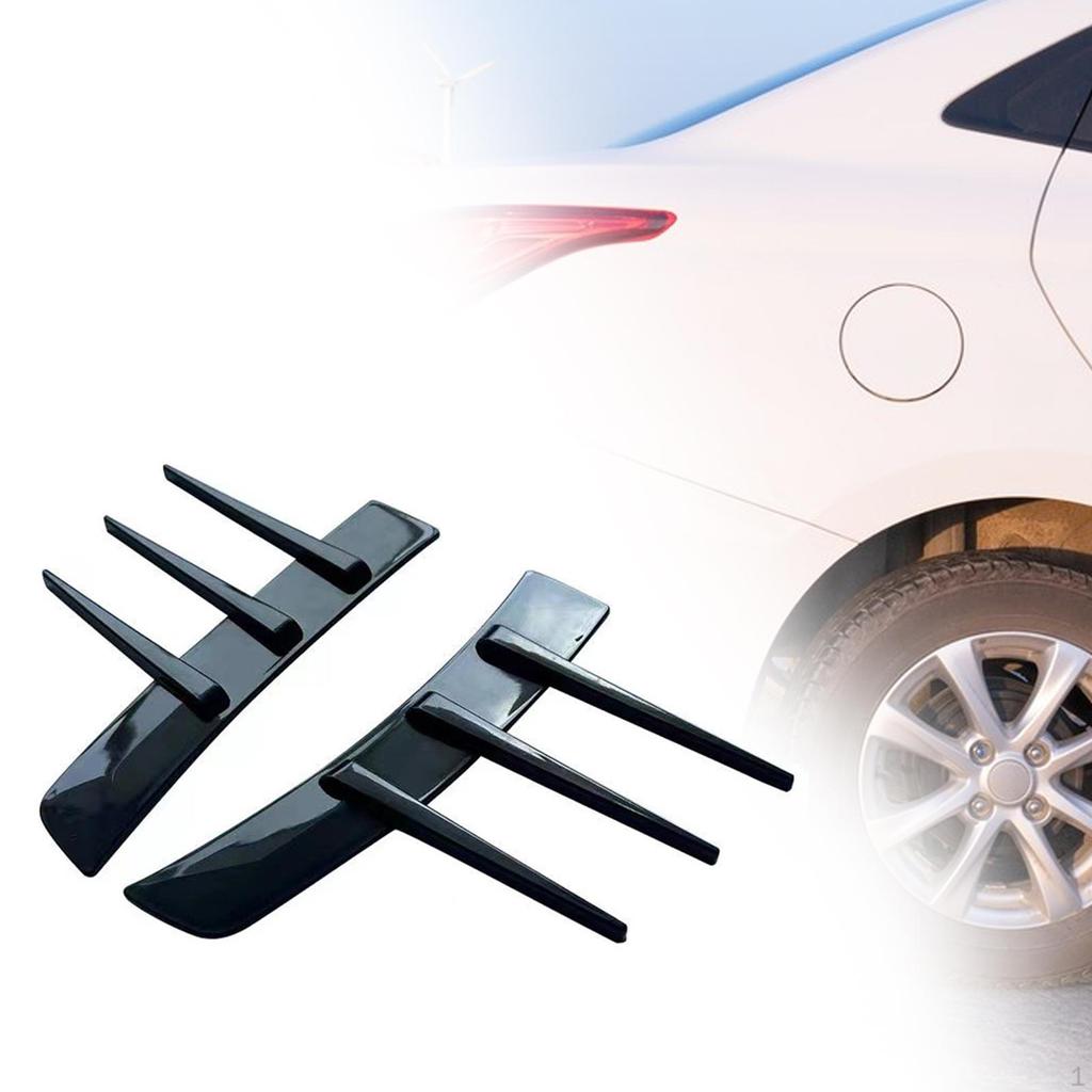 Air Intake Hole Trim 1 Pair Replace Exterior Accessories Practical Car Side Apron Stickers