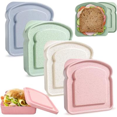 Smörgåslådor för matlådor Återanvändbara Måltidsförberedelser Brödlåda Förvaring Mikrovågsugns- & Diskmaskinssäker för Utomhus Picknick Camping