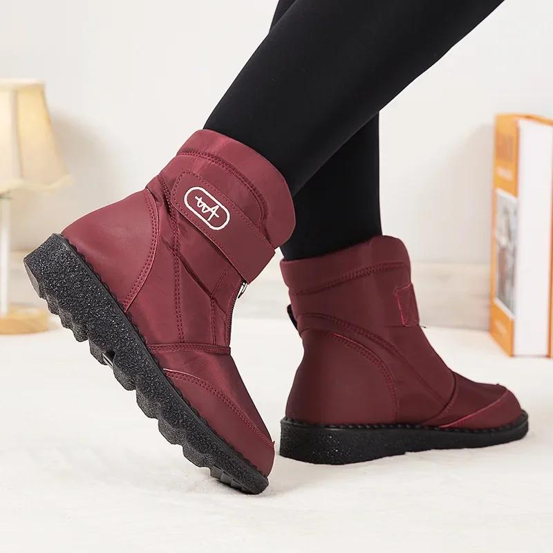 Women Boots Waterproof Ankle Boots Snow Footwear Winter Fashion Fur Botines 2024 New Shoes for Women Botas Mujer Size 35-45