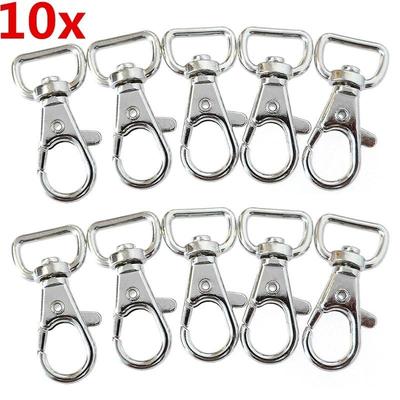 10 PCS Home Portable Small Tools Metal Lanyard Hook Swivel Snap for Lobster Clasp Clips Fashion Solid Color Accessoreis Supplies