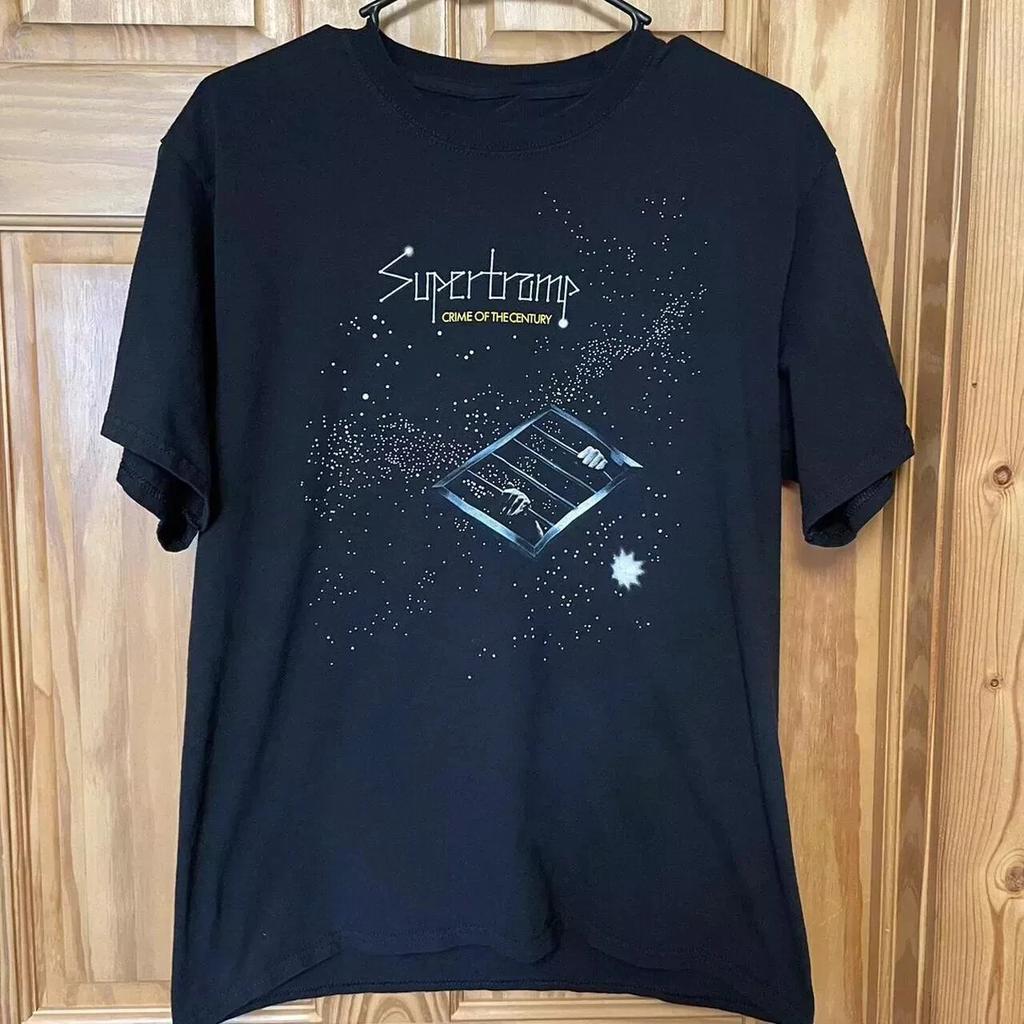 Rare Supertramp Band Black Short Sleeve T-Shirt Unisex SG123.webp