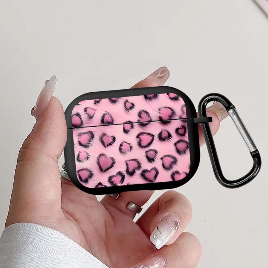 Earphone Cases Cover Case For Airpods 2 3 Pro3 1 4 Pro Pro2 Pink Leopard Print