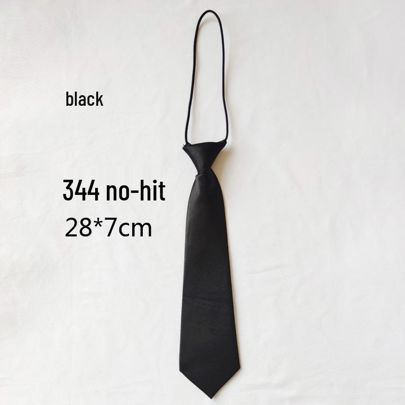 Solid Color Short Pullover with Cute Tie for Women & Children - Casual Uniform Accessory