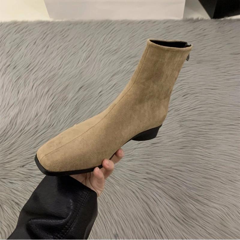 Fashion Women's Boots Autumn Luxury Elegant Casual Short Shoes Women's Low Heel Comfortable Short Outdoor Hiking Shoes for Women