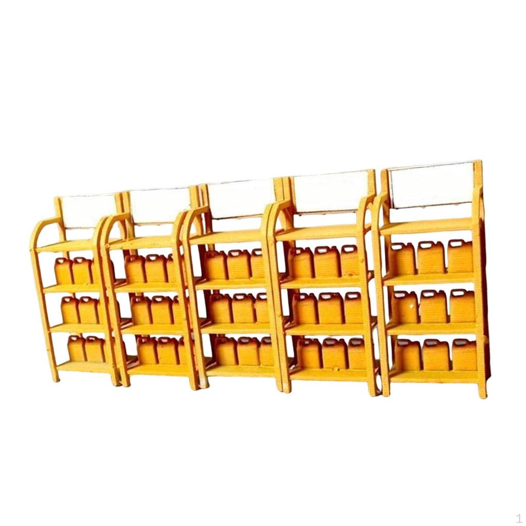 Garage Oil Barrel Rack Model 1:64 Decor Simulated Miniature Auto Repair Tool