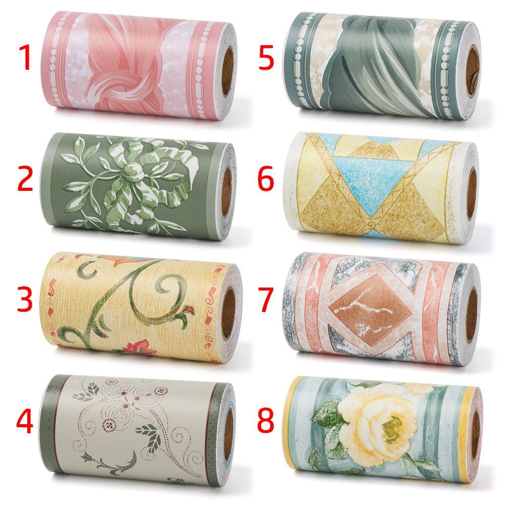 Self-adhesive Waterproof Waist Line Wallpaper Baseboard Wall Border Stickers Skirting Line