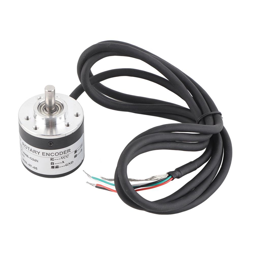 Codificador Rotatorio Incremental DC 5-24V 600P/R Transductor Rotatorio Óptico Midiendo La Velocidad Rotacional