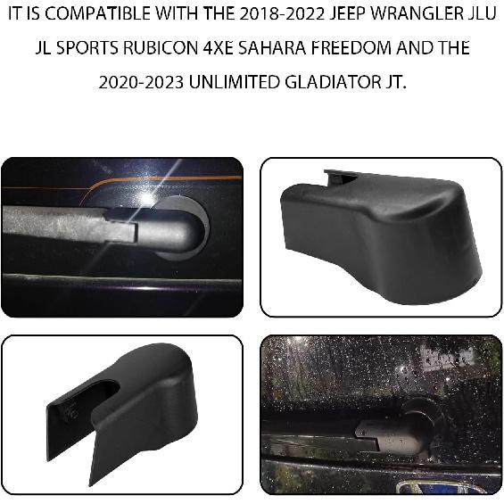 Car Wiper Arm Hole Cover Rear Windshield Wiper Arm Nut Cover Cap Replacement for 2007-2013 Cadillac Escalade GMC Yukon SUVs ESV Escalade EXT Chevy
