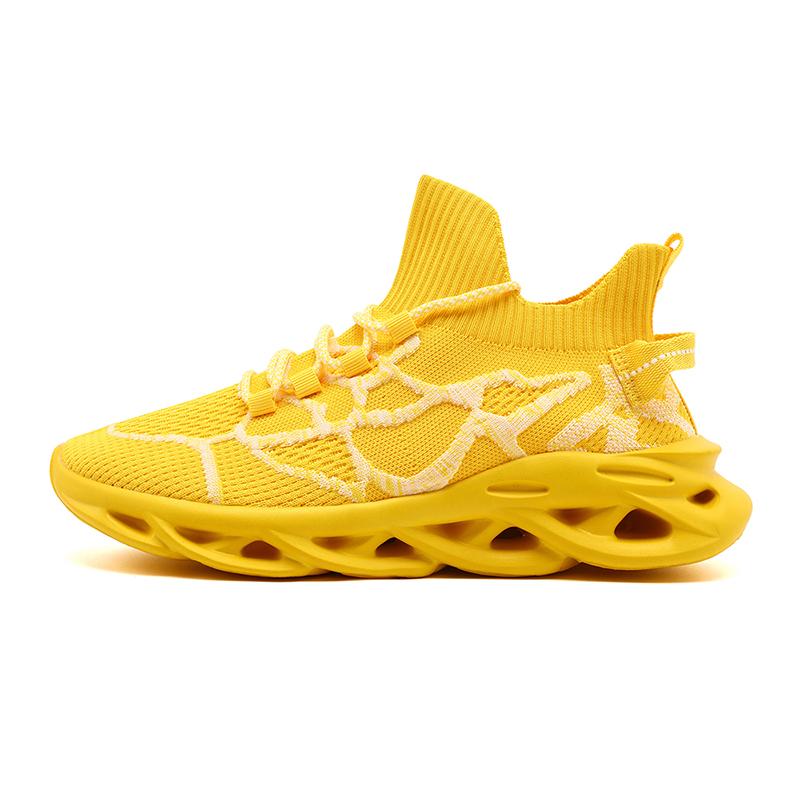

New Fashion Men s Non-slip Lace Breathable Running Shoes Comfortable Walking Shoes Leisure Outdoor Sports Size 39-47 47 жёлтый