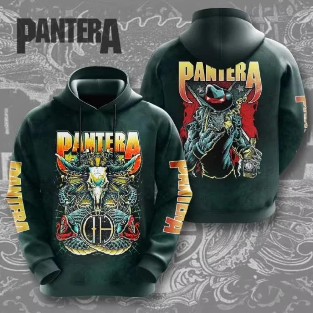 New Heavy Metal Rock Band Pantera 3d Print Hoodies Men Women Fashion Large Hoodie Sweatshirt Men Clothing Hip Hop Tracksuit