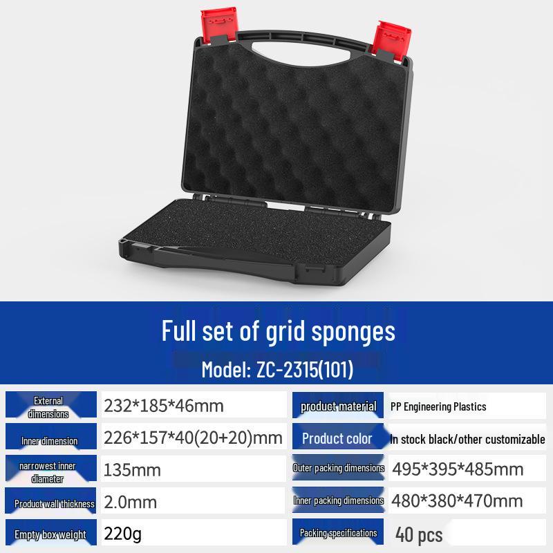 Multi-Purpose PP Plastic Portable Toolbox for Toys, Jewelry, Electronics, and Hardware