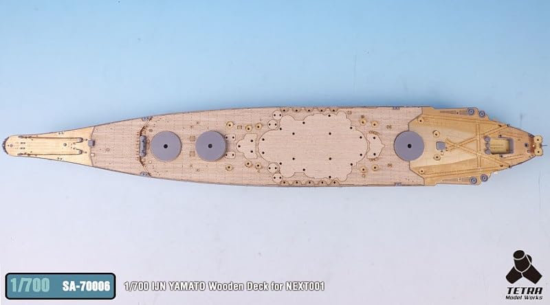Tetra Model 1/700 SA Serie Japanisches Schlachtschiff Yamato Holzdeck mit Ätzteilen (für F-company NEXT001) Kunststoffmodellbauteile SA7006