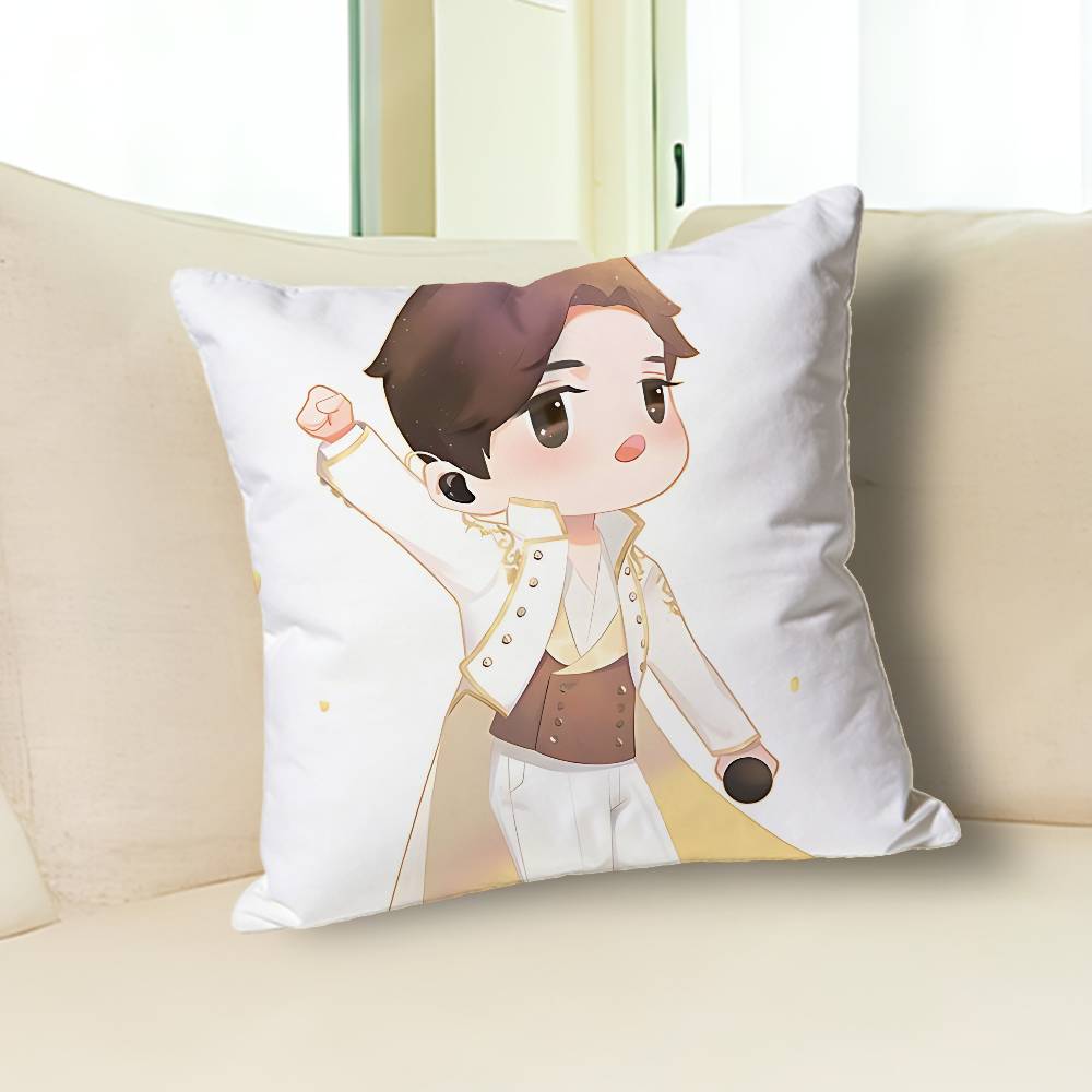 Singer D-Dimash K-Kudaibergens Celebrity Merchandise All-Match Printed Pillow Case Sofa Car Office Room Decoration Protector