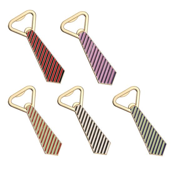 Tie Shape Bottle Opener Alloy Beer Wine Cap Opener & Fridge Magnet Decorative Opener Wine Novelty Bar Accessories