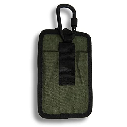 Kawasumi Manufacturing Multifunctional Work Pouch with 2-Way Belt Loop and Carabiner, WK-03KH, Khaki