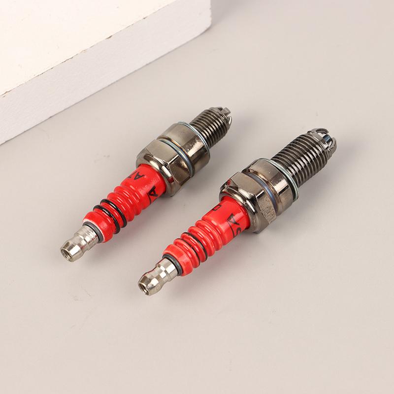 Racing 3 Electrode Spark Plug A7Tc D8Tc Fits For Gy6 50Cc 110Cc 125Cc 150Cc Scooter Dirt Bike Go Kart Motorcycle Accessories