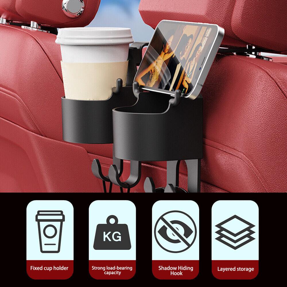 

2 шт. крючки для спинки автомобильного сиденья, сумка для хранения, держатель для мобильного телефона, кронштейн, крючок для подголовника, вешалка