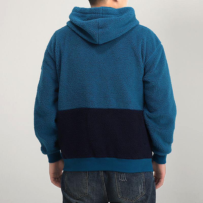 Puma Retro Block Full Zip Sherpa Hooded Jacket Men Jacket Digital-Blue 530711-36