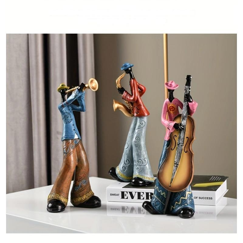Creative Band Art Ornaments Music Figures Living Room Bookshelf TV Cabinet Wine Cooler Light Luxury Decorations Furnishings