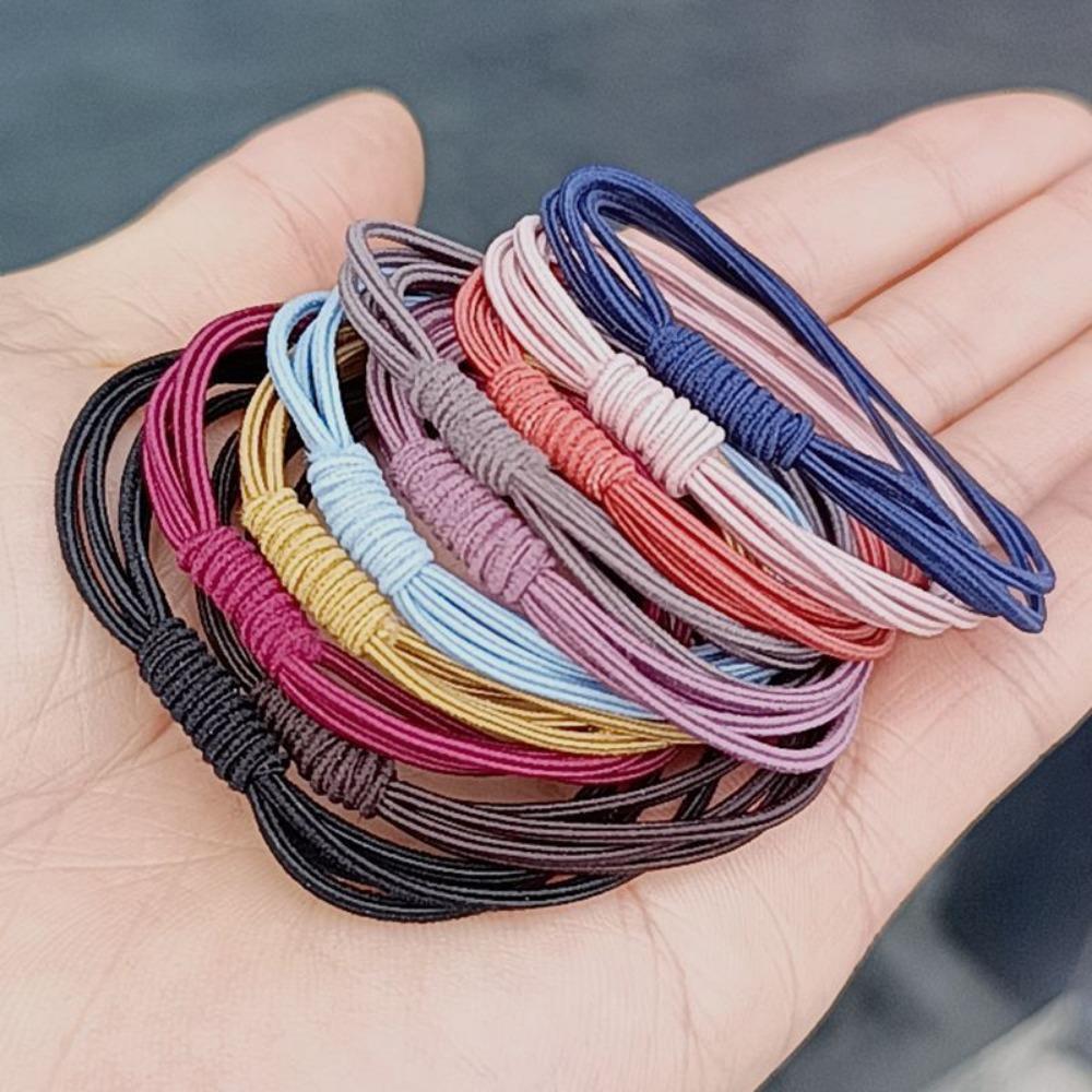 10PCS Basic Elastic Hair Ties Bands Scrunchie for Women Girls Fashion Headband Hair Accessories