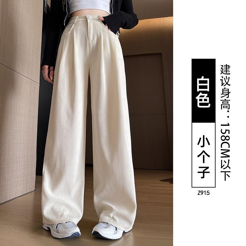 Womens Corduroy Straight Leg Trousers High Waist Wide Pants Fall Winter 2026 Plus Size Comfortable Casual