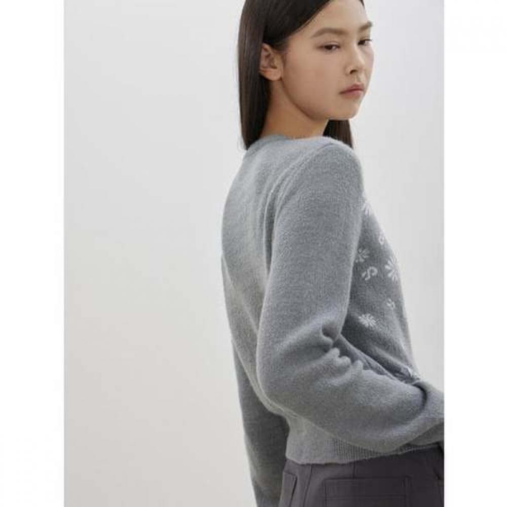 Cc Collect Flower Jacquard Cardigan  C261ksl002 