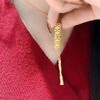 Ancient Brushed Atmosphere, Red Diamond Stone Bamboo Necklace, Two Pieces To Wear, Portable Buddha Sweater Chain