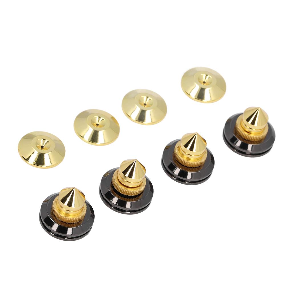 4 Set HiFi Speaker Isolation Feet Professional Metal Vibration Damping Speaker Shock Absorber Pads f