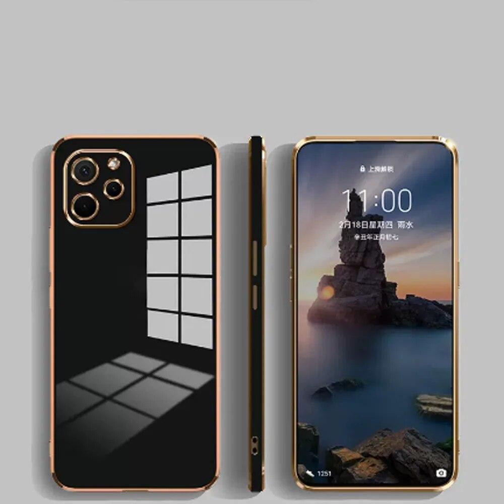 Huawei Nova Y61 uchun g'ilof Huawei nova Y90 Nova Y70 NOVA Y70 Plus nova y60 uchun telefon g'ilofi Konfetga o'xshash zarbaga chidamli qopqoq elektroplatali 6D