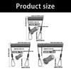 150/200/300cm Safety Rope Heavy Duty Telescopic Secure Gear Tether for Outdoor Stainless Steel Elastic Fishing Lanyard