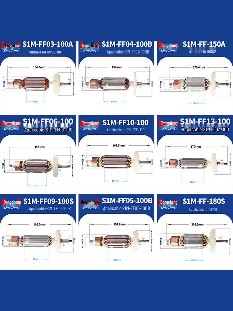 Dongcheng Szlifierka Kątowa Rotor i Zestaw Akcesoriów do Polerowania