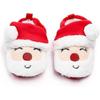 Christmas Baby Winter Shoes Newborn Plush Warm Snow Boots Christmas Santa Soft Soled Toddler Shoes13cm